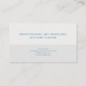 Carte De Visite Luxury Victorian Ornate Gold Frame Blue Floral (Dos)