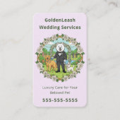 Carte De Visite luxury wedding pet services Pet Wedding Sitter (Devant)