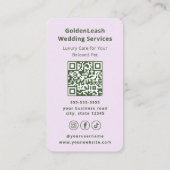 Carte De Visite luxury wedding pet services Pet Wedding Sitter (Dos)