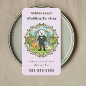 Carte De Visite luxury wedding pet services Pet Wedding Sitter