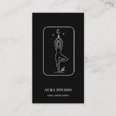 Carte De Visite Luxury Yoga Instructor | Elegant  (Devant)