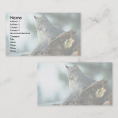 Carte De Visite Lynx de Canada (Devant / Derrière)