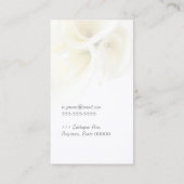 Carte De Visite Lys Calla avec espace texte (Dos)