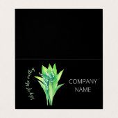 Carte De Visite Lys de la vallée fleurs sauvages (Extérieur déplié)