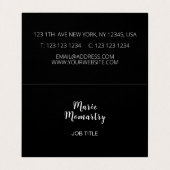 Carte De Visite Lys de la vallée fleurs sauvages (Intérieur déplié)