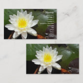 Carte De Visite Lys d'eau (Devant / Derrière)