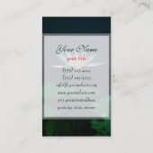 Carte De Visite Lys d'eau blanche (Dos)