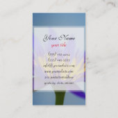 Carte De Visite Lys d'eau violet (Dos)