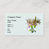 Carte De Visite Lys rose pâle rétroéclairés (Devant)