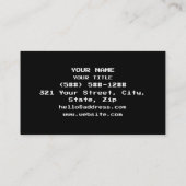 Carte De Visite M30W [Leetspeak Animal Sounds] (Dos)