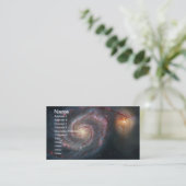 Carte De Visite M51 Whirlpool Spiral Galaxy NASA (Debout devant)