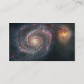 Carte De Visite M51 Whirlpool Spiral Galaxy NASA (Dos)