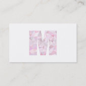 Carte De Visite M - Triangles Poly Faible - Gris Violet Rose Neutr (Dos)