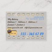 Carte De Visite Ma boulangerie - Business-, Profilecard (Dos)