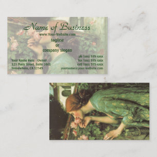 Carte De Visite Ma douce rose (Âme de la rose) de Waterhouse