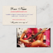 Carte De Visite "Ma guitare n'indique jamais non ! " (Devant / Derrière)