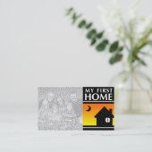 Carte De Visite ma première maison (coucher du soleil mod) (Debout devant)