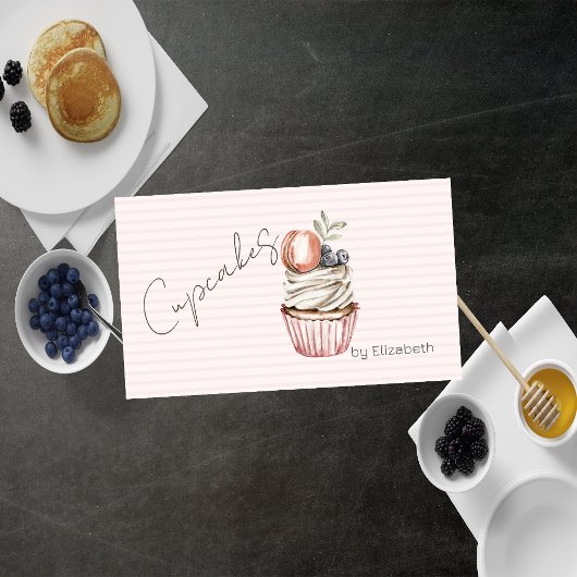Carte De Visite Macaron Chic Cupcake, Douceurs, Gratuit
