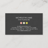 Carte De Visite MACARON COOKIE TRIO LOGO pour boulangerie, pâtisse (Dos)