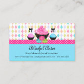 Carte De Visite Macaron de gâteaux de cupcake (Devant)