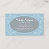 Carte De Visite Macaron élégant, moderne, doux, boulangerie, (Dos)