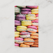 Carte De Visite Macaron français (Dos)