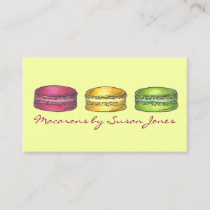 Carte De Visite Macaron Macarons Boulangerie Française Cuite Au Fi