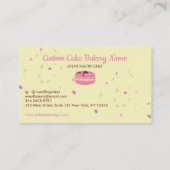 Carte De Visite Macaron Stars Élégant (Dos)