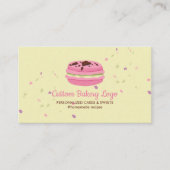 Carte De Visite Macaron Stars Élégant (Devant)