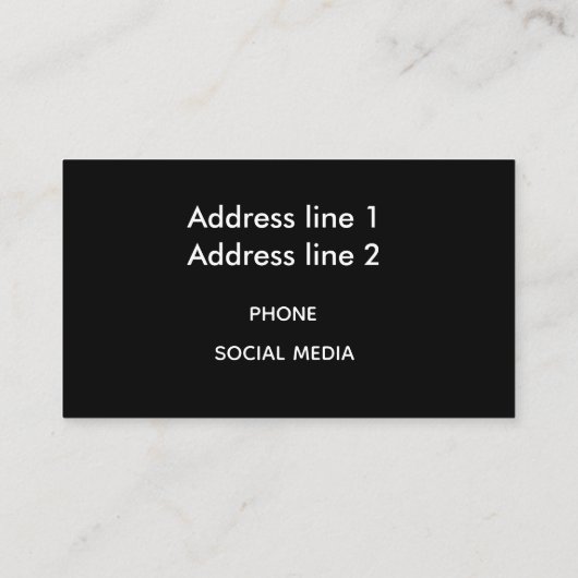 Carte De Visite Macarons (Dos)