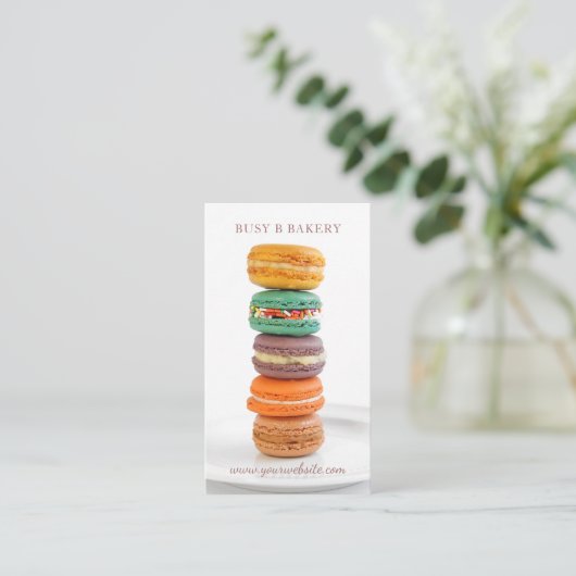 Carte De Visite Macarons (Debout devant)