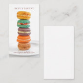 Carte De Visite Macarons (Devant / Derrière)