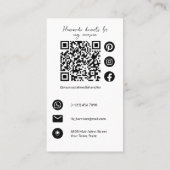 Carte De Visite Macarons au chocolat Desserts maison Chef pâtissie (Dos)