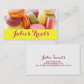 Carte De Visite Macarons Bakery Cakes Cupcake (Devant / Derrière)