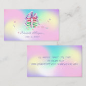 Carte De Visite Macarons élégants mignons, Boulangerie sucrée Holo (Devant / Derrière)