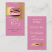 Carte De Visite Macarons et desserts parisiens (Devant / Derrière)