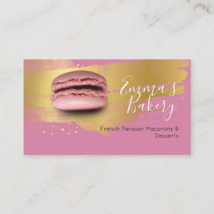 Carte De Visite Macarons et desserts parisiens