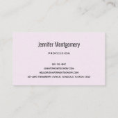 Carte De Visite Macarons framboises roses Pâtisserie française (Dos)