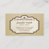 Carte De Visite Macarons français - Boutique de boulangerie sur me (Dos)