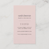 Carte De Visite Macarons roses (Dos)