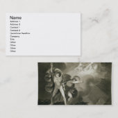 Carte De Visite Macbeth, Banquo et les trois sorcières sur la (Devant / Derrière)