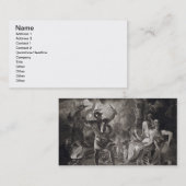 Carte De Visite Macbeth, les trois sorcières et Hecate dans l'acte (Devant / Derrière)