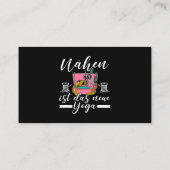 Carte De Visite Machine à coudre à coudre Tricot sur mesure 2_1 (Dos)