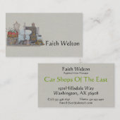 Carte De Visite Machine à coudre actionnée à la main (Devant / Derrière)