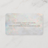 Carte De Visite Machine à coudre alternée Opal Holographique (Dos)
