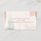 Carte De Visite Machine à coudre blanche professionnelle brosse à (Dos)