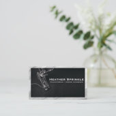 Carte De Visite Machine à coudre | Bordure de marbre (Debout devant)