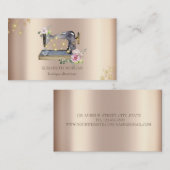 Carte De Visite Machine à coudre Cool moderne élégant (Devant / Derrière)