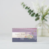 Carte De Visite Machine à coudre éclaboussure de peinture aquarell (Debout devant)