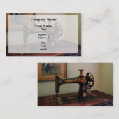 Carte De Visite Machine à coudre et lithographe (Devant / Derrière)
